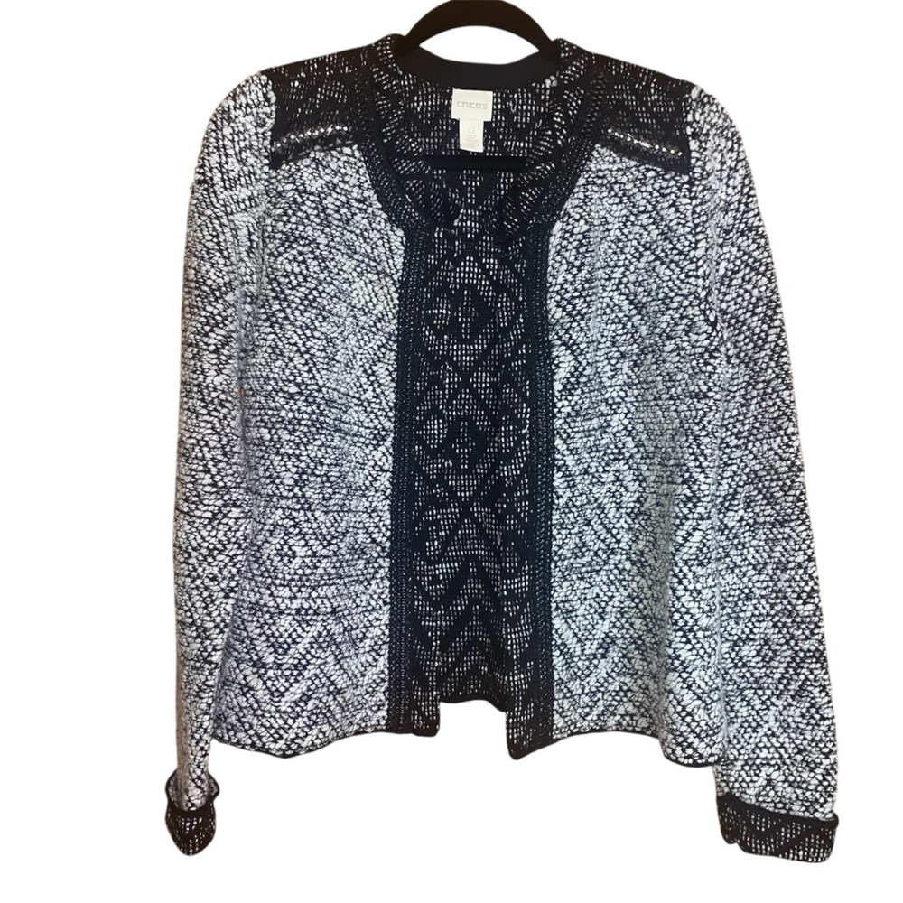 Chico's Open Front Knit Cardigan Jacket Size 0/Small